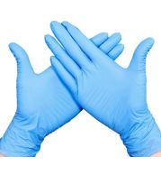 Powder-Free Nitrile Gloves Disposable | Chemical-Resistant Blue Industrial Safety Gloves Latex-Free Medical Food Handling | Box of 100 M/L/XL UAE Best Bulk Price